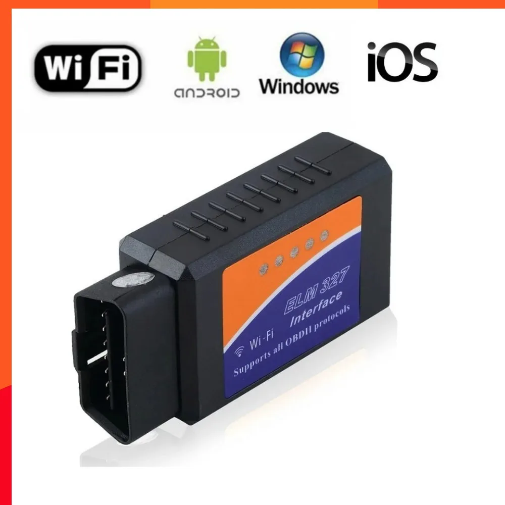 

Считыватель кодов Elm327 Obd2, чип Pic18f25k80, Wi-Fi, диагностический инструмент Elm 327 Obdii для дизельного/бензинового двигателя на Android/ios, Автомобильный сканер