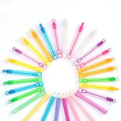 20개 버블 완드 병 세트, 대형 버블 메이커, 랜덤 색상, 어린이 파티, 결혼식, 가족 놀이, 야외 엔터테인먼트에 적합