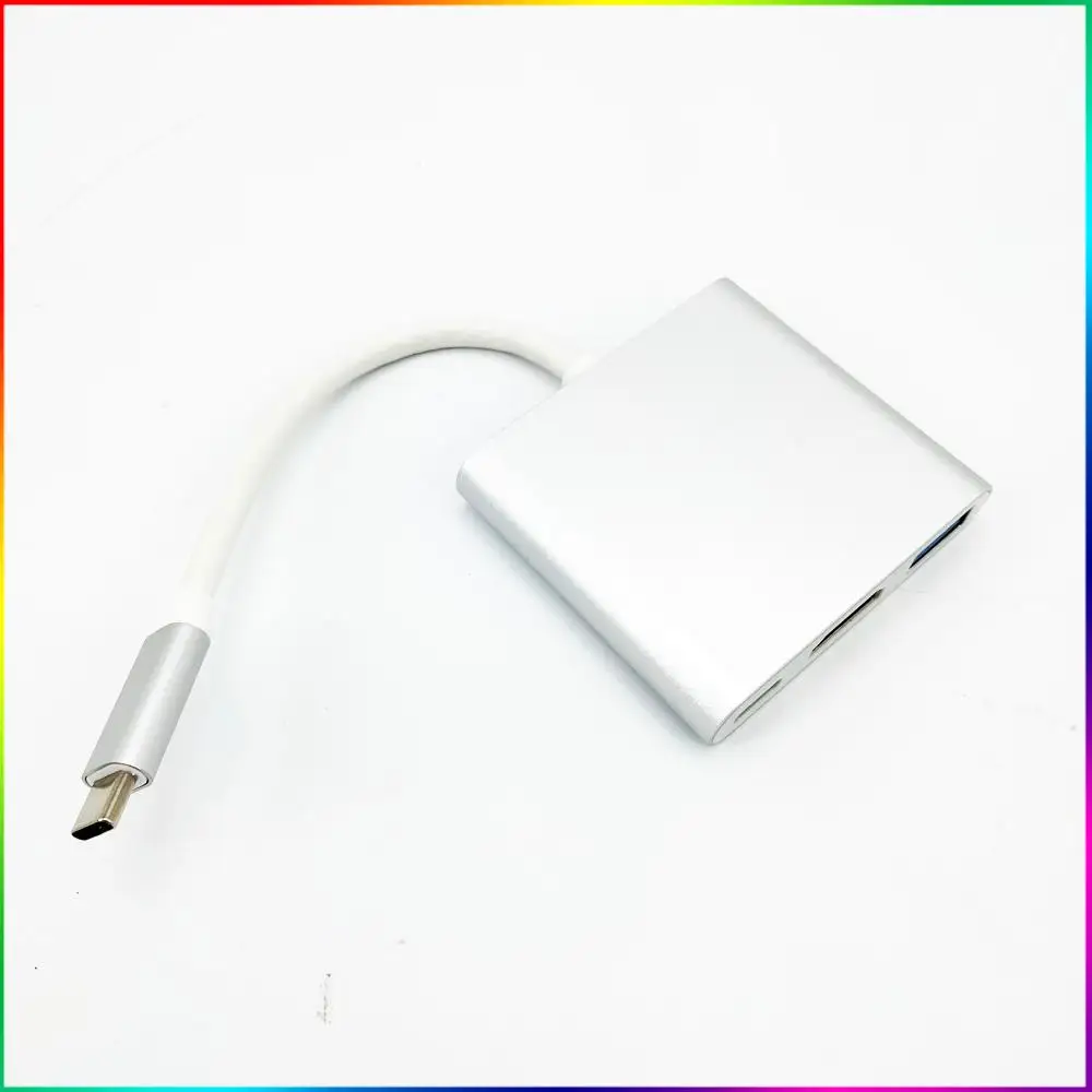

3 in 1 Hub Type C USB 3.1 to USB-C 4K HD-MI USB 3.0 Adapter