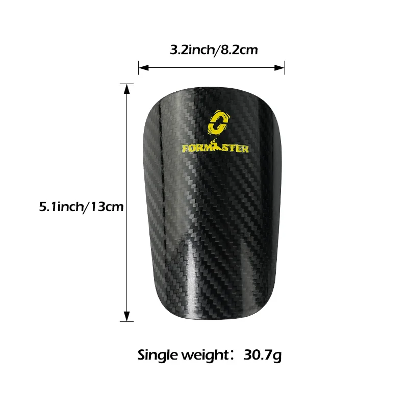 Oupower-Carbon Fiber Soccer Shin Guards, Super Light, Breathable