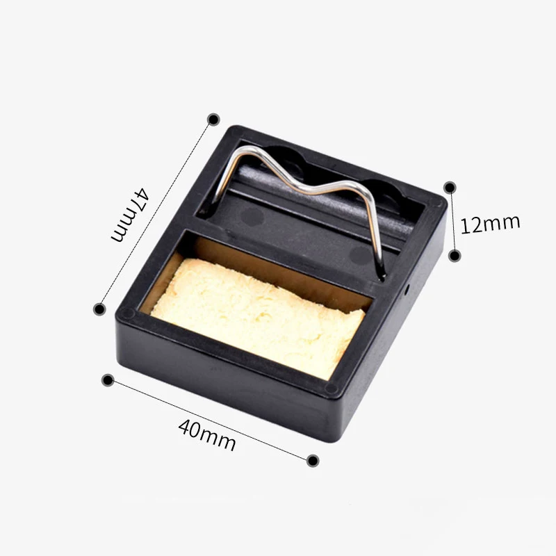 Soldering Iron Stand T12 Soldering Iron Simple Stand Bakelite Protable Holder Repair Tin Welding Cleaning Tools For Soldering Station
