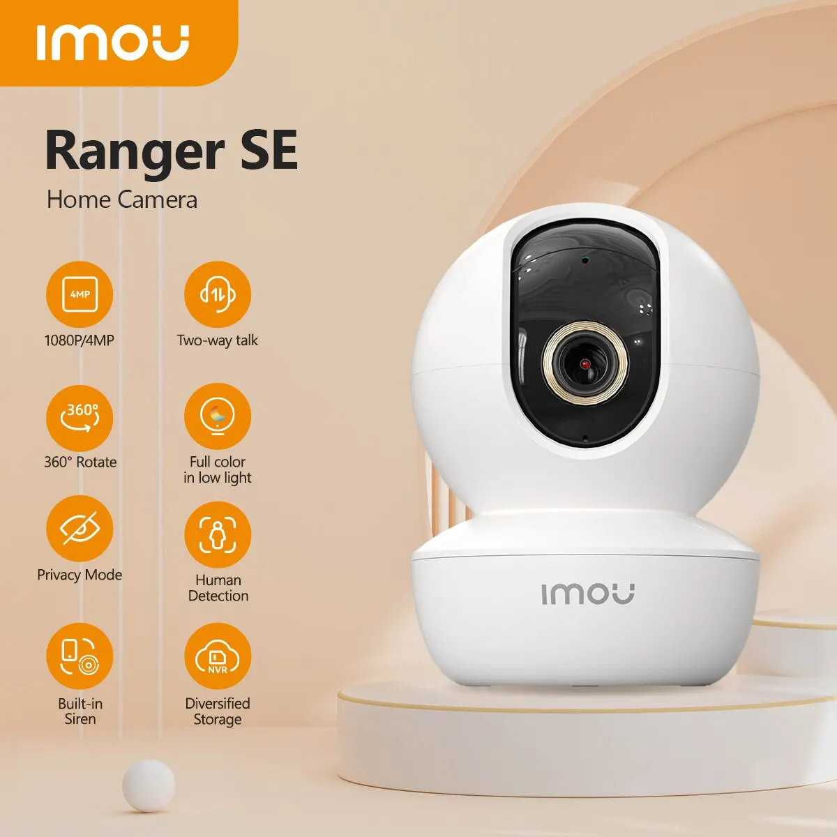  IMOU Indoor Security Camera Ranger SE 2MP 4MP AI Human Detect Camera Surveillance Wireless IP 4X Digital Zoom Camera 