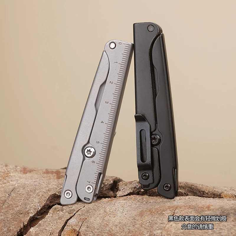 Outdoor  EDC Tools Portable Folding Scissors Stainless Steel Outdoor Survival Tool Mini Portable Knife for Camping Fishing