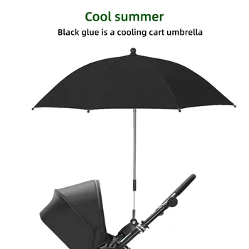 Passeggino ombrello pieghevole UV Sun Rain Protection parasole 360 gradi regolabile passeggino universale parasole CoverBab