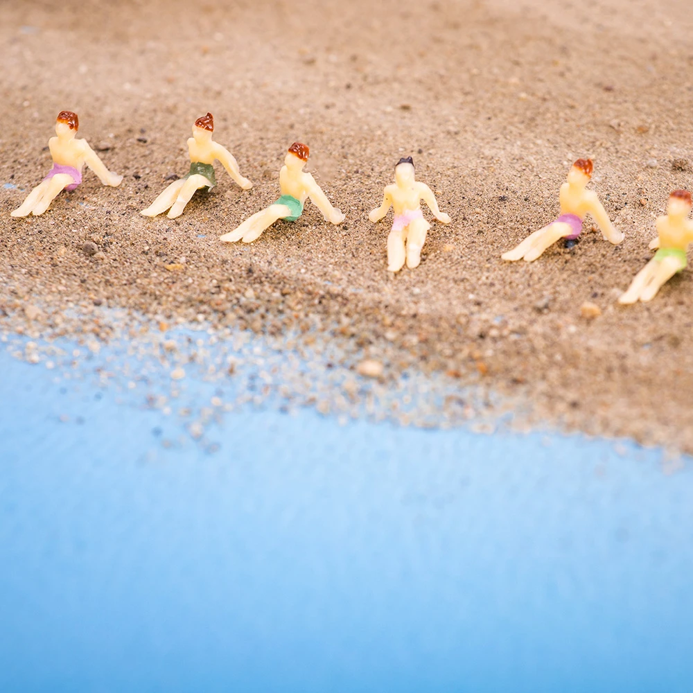 Maßstab 1:50-1:150 Miniatur Schwimmen Menschen Modell Material Figuren Für Strand Sand Tisch Landschaft Szene Layout Diorama Kits 30PCS – Detail 6