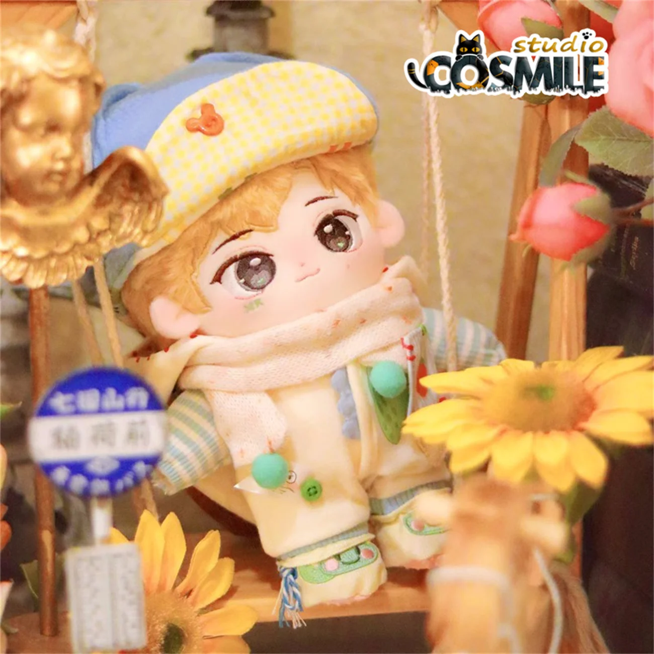 

Cosmile Kpop Star Idol MARK Lee MARKLEE Cute Fashion Hair Plushie Stuffed 20cm Plush Doll Body CJ Sa