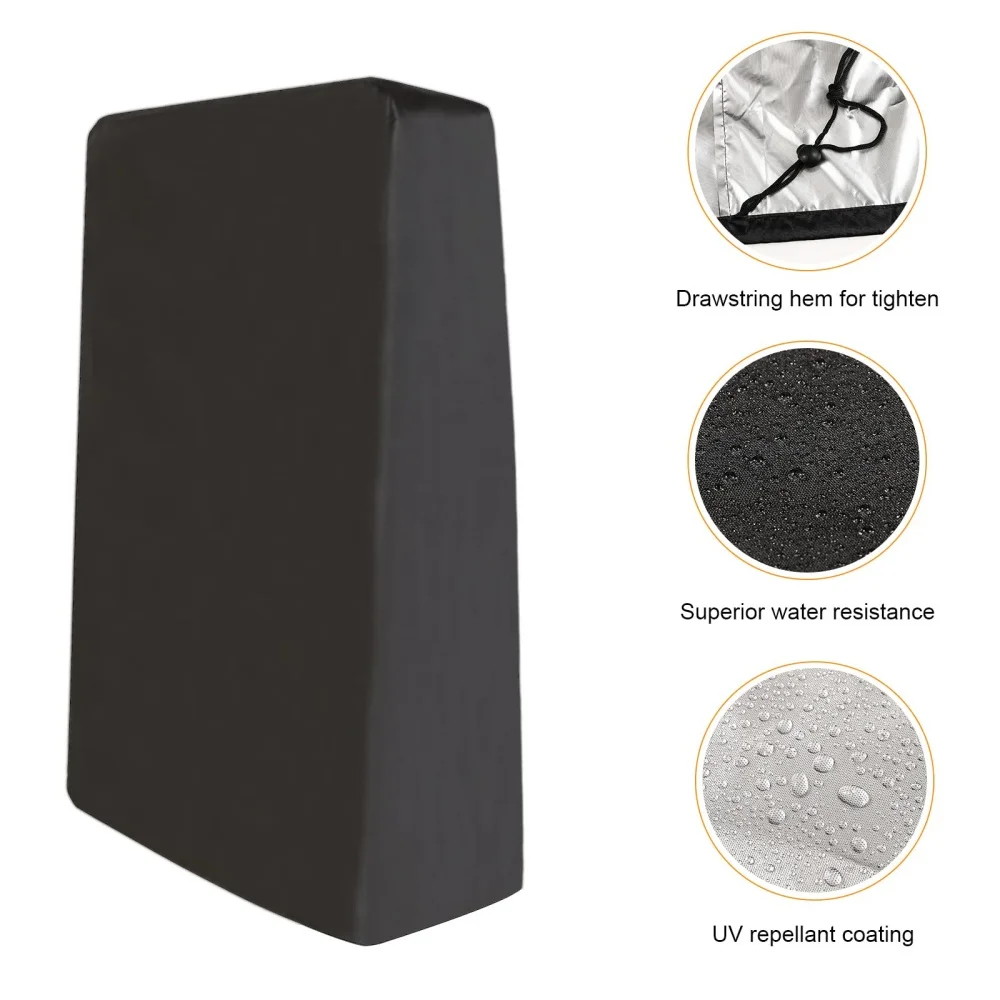 Outdoor Folding Chair Cover Dustproof All Weather UV Resistant Lawn Patio Beach Chair Cover Folding chair not included
