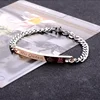 2 styles sa reine son roi noir Rose couleur or femmes mâle chaîne cristal Couple Bracelet pour hommes Femmo sur les mains bijoux