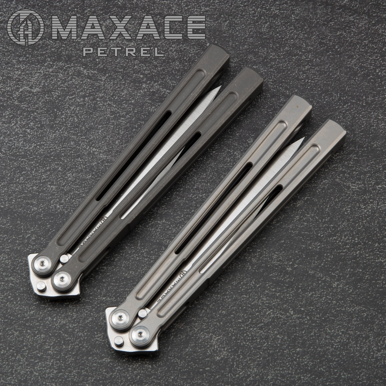 

Maxace Petrel Butterfly Trainer Knife Balisong Trainer Pocket Foldable Knife Training Tool for Outdoor Games Practice Knife EDC