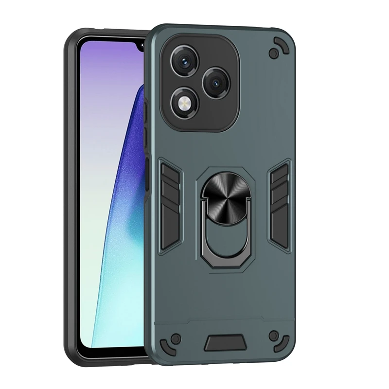 Armor Shockproof Case with Lens Protection and Finger Ring Holder - Magnetic Cover for Honor 400 Series Phones