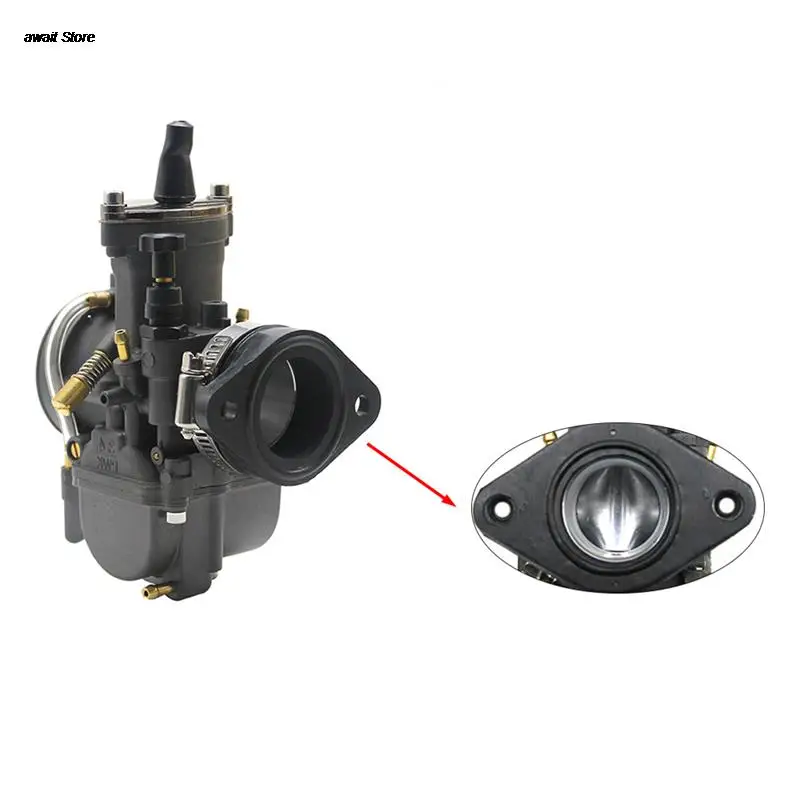 Motorcycle Carburetor Adapter Inlet Intake Pipe Rubber Mat for PWK 28-34mm Carburetor Modification Interface Rubber Hose
