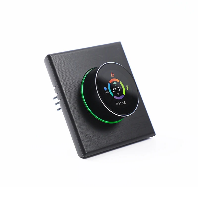 

Sleek WiFi Thermostat Temperature Controller LCD Screen Comfortable Knob Operation Anti scratch Feature for Perfect Room Climate