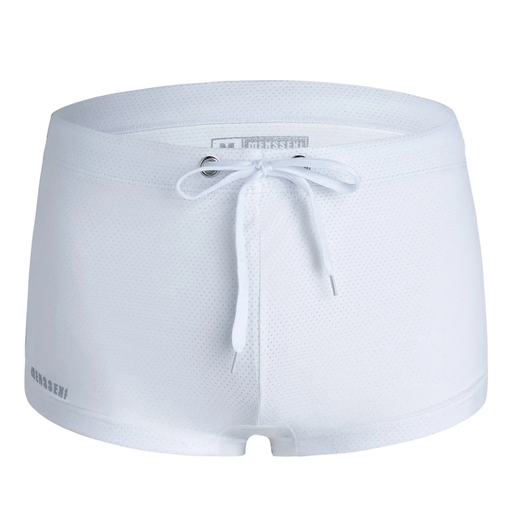 Men's Low-Waist Boxer Swimming Trunks Made of Skin-Friendly Nylon Fabric Light Quick-Drying Anti-Chlorine and Durable Three-Dimensional Tailoring to Fit Waist and Hip Curves Adjustable