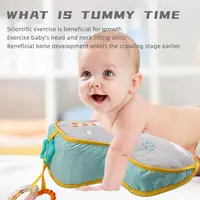 Baby Pillow Tummy Time Toy Lying Pillow High Contrast Baby Sensory Toy Double-Sided Pillows Training Gifts Birthday Head-up V8J2 2