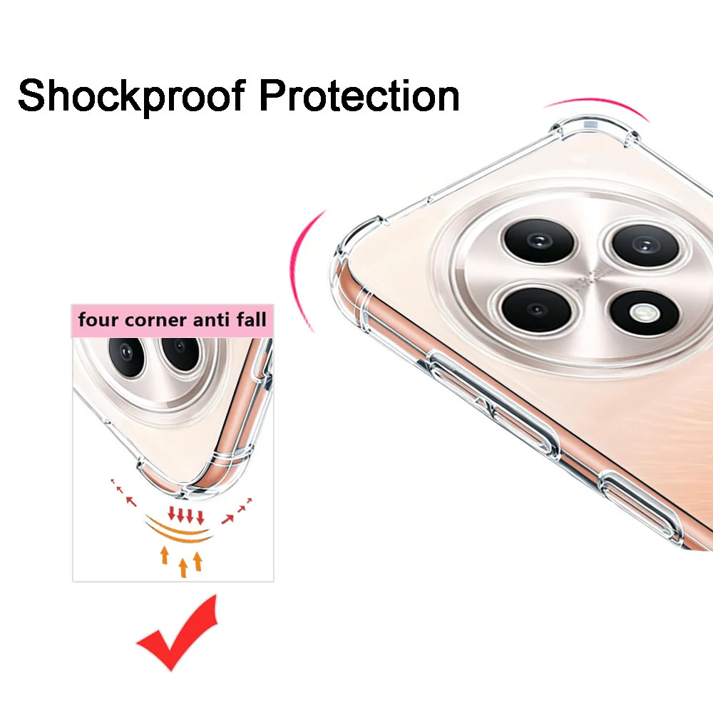 Shockproof Transparent Soft TPU Clear Phone Case Cover
