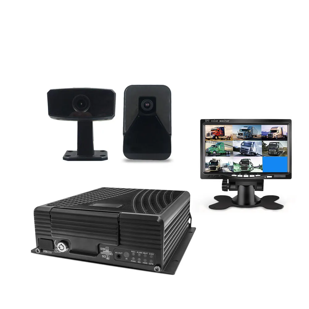AI 4채널 AHD VGA MDVR 시스템 1080P MDVR GPS 4G WiFi HDD/SSD 최대 2TB 저장용량 트럭 및 버스용 MDVR
