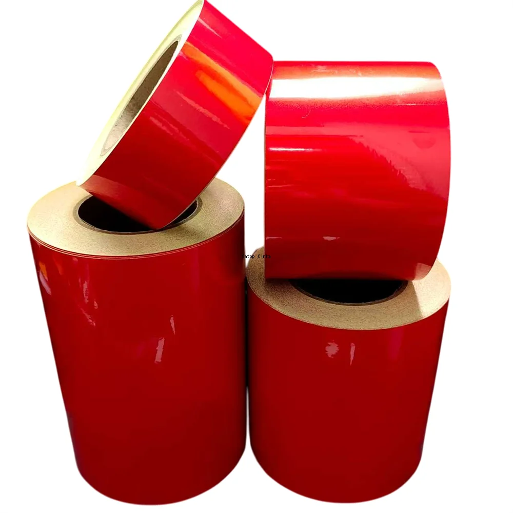 5cm/10cm/15cm/20cm*5m Red Reflective Tapes Glass Bead Plain Reflectors Waterproof Adhesive Stickers For Cars Truck Warning Signs