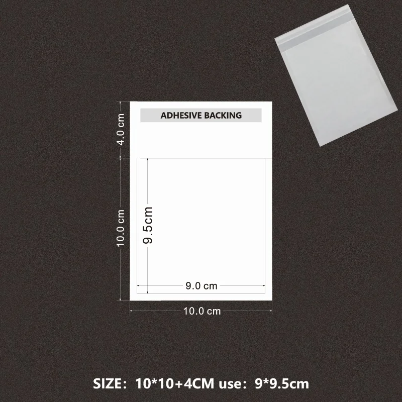 Eco-Friendly Biodegradable Self-Adhesive Semi-Transparent Bags