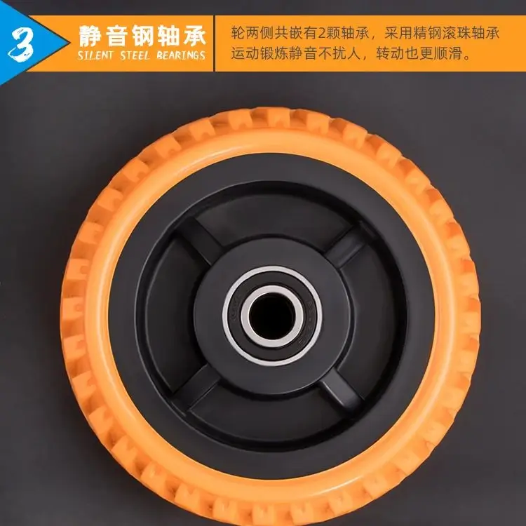 Single Wheel Abdominal Wheel Bearing Abdominal Muscle Men's Muscle Training Skinny Belly Vest Line Home Fitness
