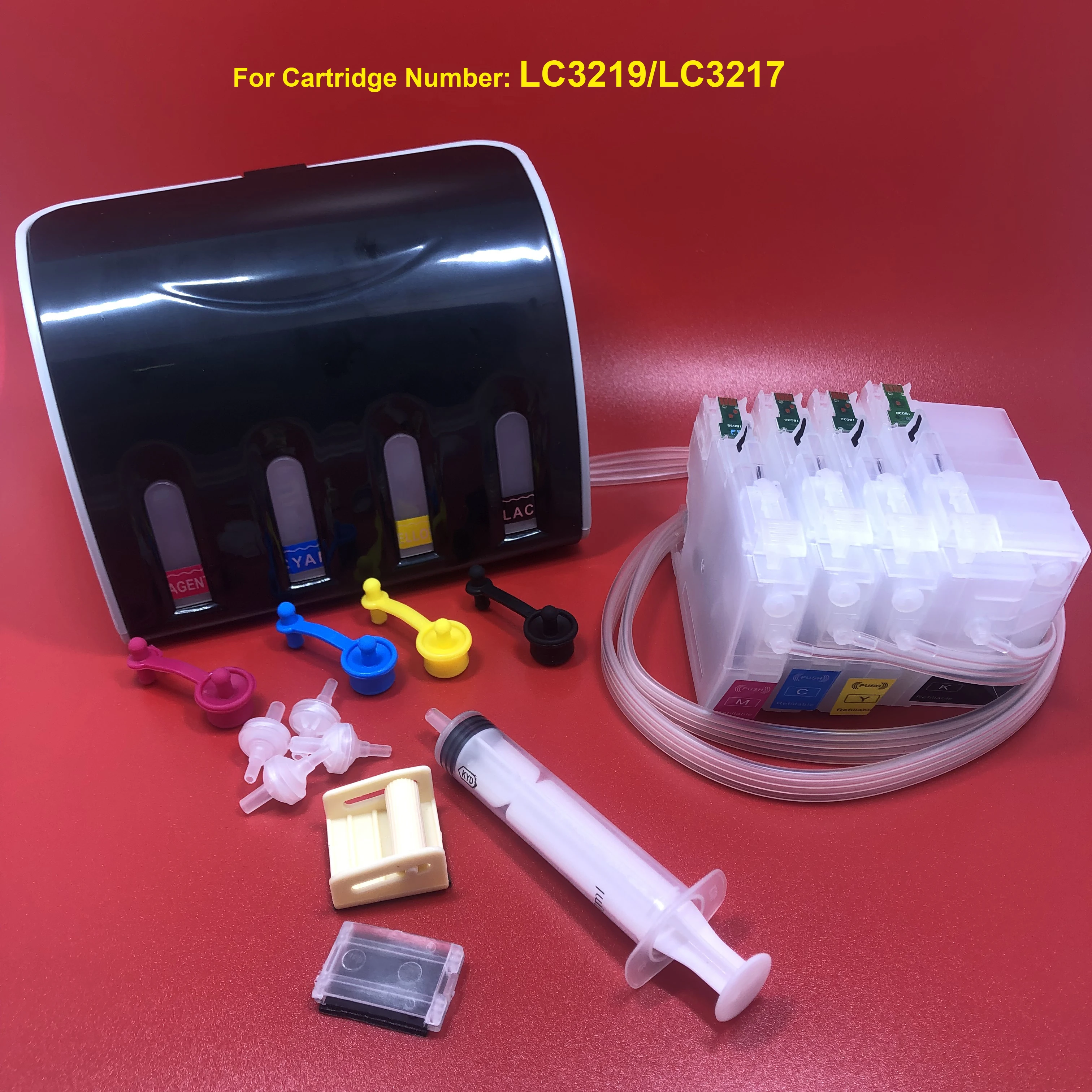4 XL Compatibles LC3219XL Cartuchos De Tinta Para Brother MFC-J5330DW MFC-J5335DW MFC-J5730DW MFC-J5930DW MFC-J6530DW MFC-J6930DW MFC-J6935DW (Negro 3000 Páginas & Cian/Magenta/Amarillo 1500 Páginas