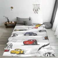 Cars Lightning McQueen 95 Blanket Flannel Life Is A Highway Breathable Super Soft Throw Blankets Sofa Office Bedspread 2