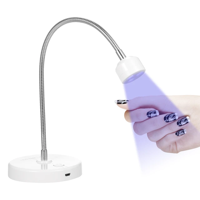 Lampe UV Sèche Ongles, 3W Lampe de Polymérisation de Colle pour