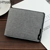 Multifunctional Men's Canvas Wallet Leisure Travel Lightweight Portable Short Style All Match Male Credit Card Holder Coin Purse 1