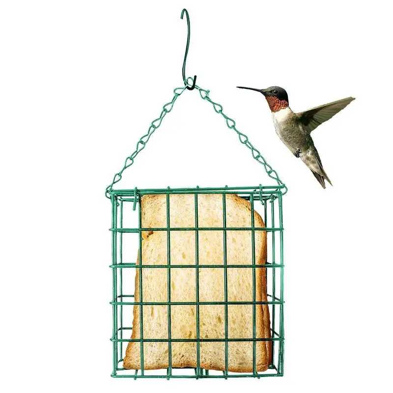 

Wild Bird Feeder Hanging Tit Feeders For Outdoor Weather-resistant Small Single Suet Bread Capacity Feeding Device For Office