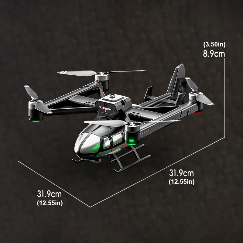 Jjrc Rc Helicopter with Dual Camera Simulation Remote Control Plane Brushless Gusture Control Radio-Control Drone Birthday Gift 6