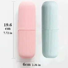 Portable Travel Toothbrush Box With Mouthwash Cup Convenient Brushing Cup And Toothwash Tooth Cylinder For Bathroom Essentials