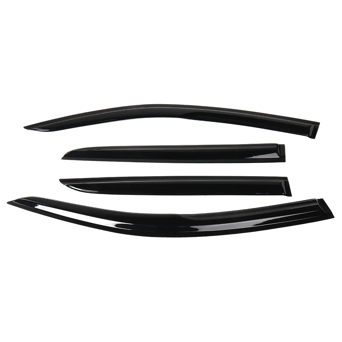 4pcs Car Side Window Visor Guard Vent Awnings Shelters Black Tinted Rain Guard Door Visor For TOYOTA For C-HR CHR -