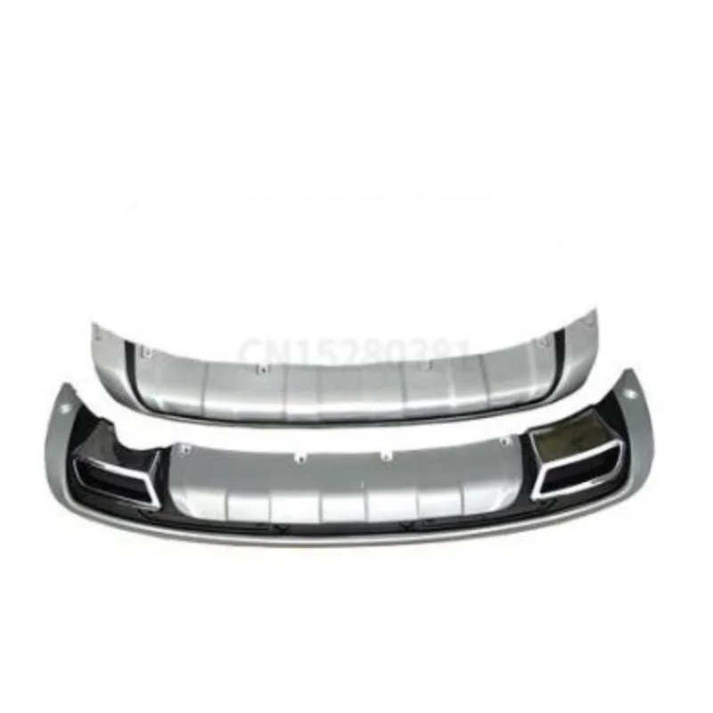 

High quality For KIA Sportager 2011 2012 2013 2014 plastic ABS Chrome Front+Rear bumper cover trim