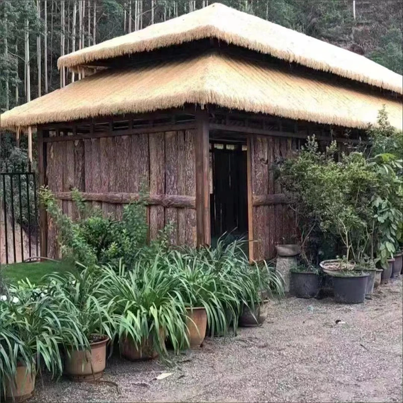 Simulated Thatched Roof Outdoor Pavilion Decoration Straw Scenic B&B Home Roof Decoration Hay Waterproof Sunscreen Turf