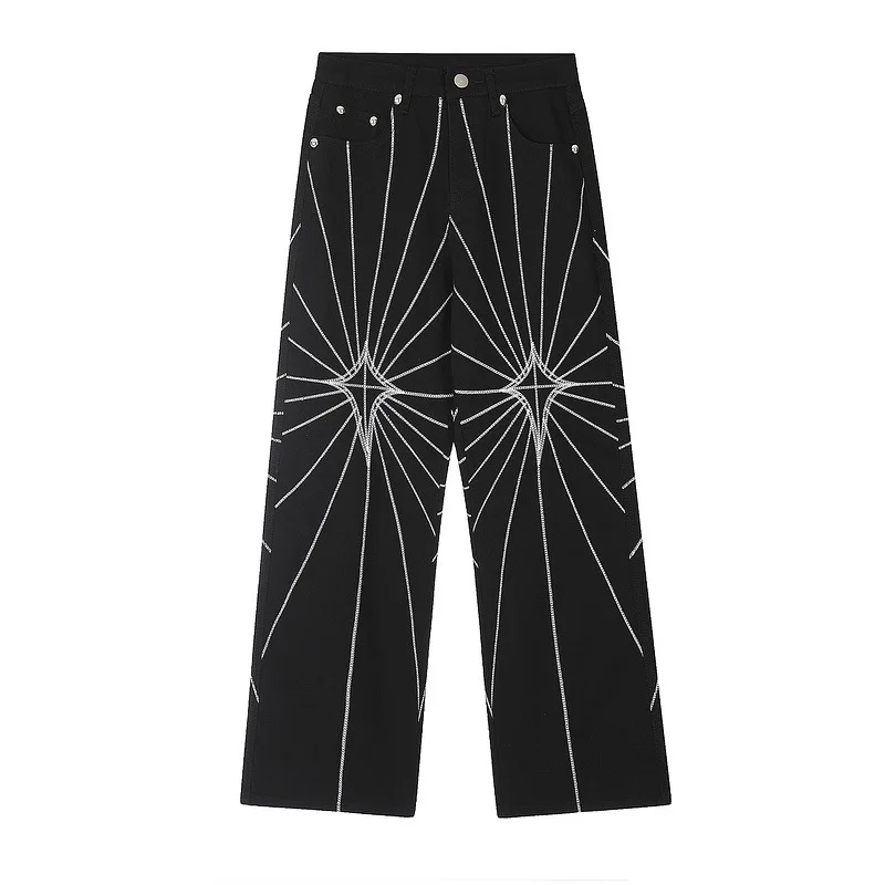 2024 New Thug Club No Tag Denim Zipper Slim Fit Straight