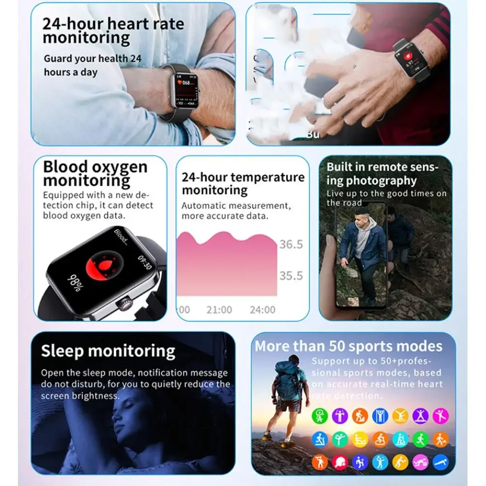Multi-sport Blood Rate Monitoring SmartWatch - best fitness smartwatch