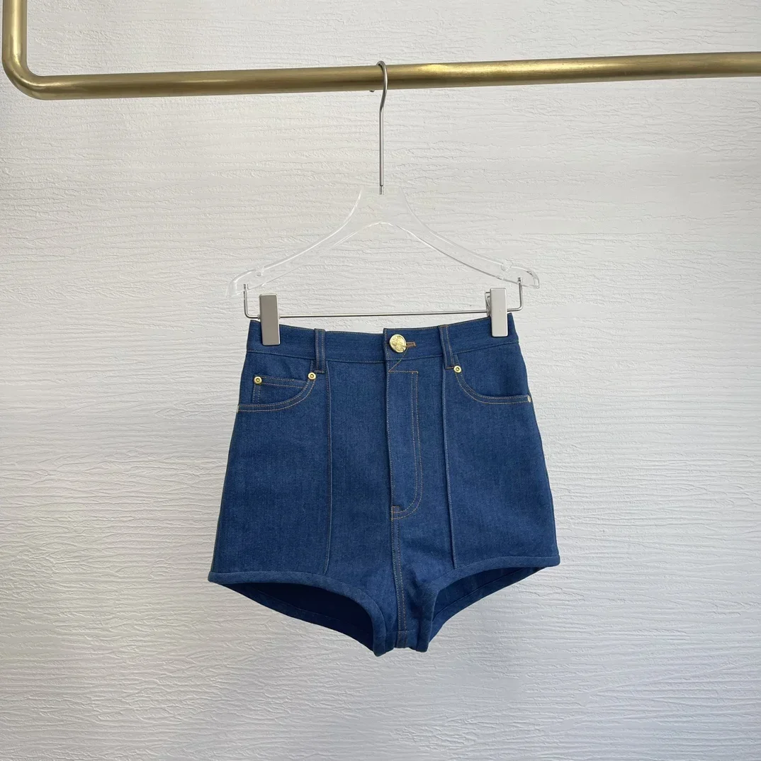 

2024 Newest Collection High Quality Blue Denim Jeans All-matching Shorts