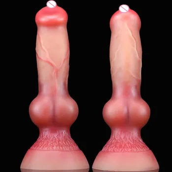 Hot Selling Wolf/Dog Dildo Sex Toys For Women Men Masturbators Thrust Vagginal Anal Butt Plug Fake Penis Faloimetor For Women 1