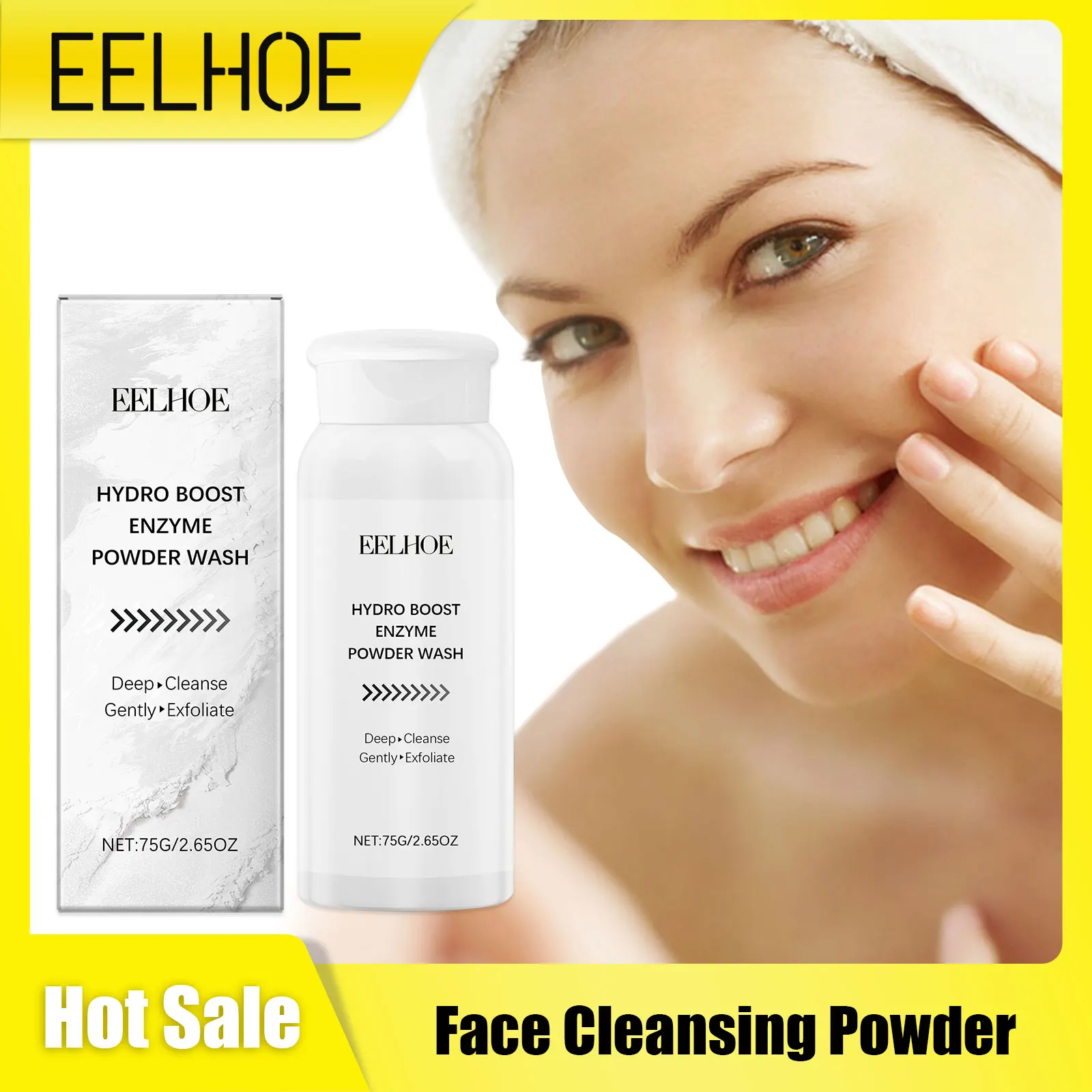 Facial Cleansing Powder Remove Age Acne Spots Pimples Treatment Moisturizing Whitening Oil Control Shrink Pores