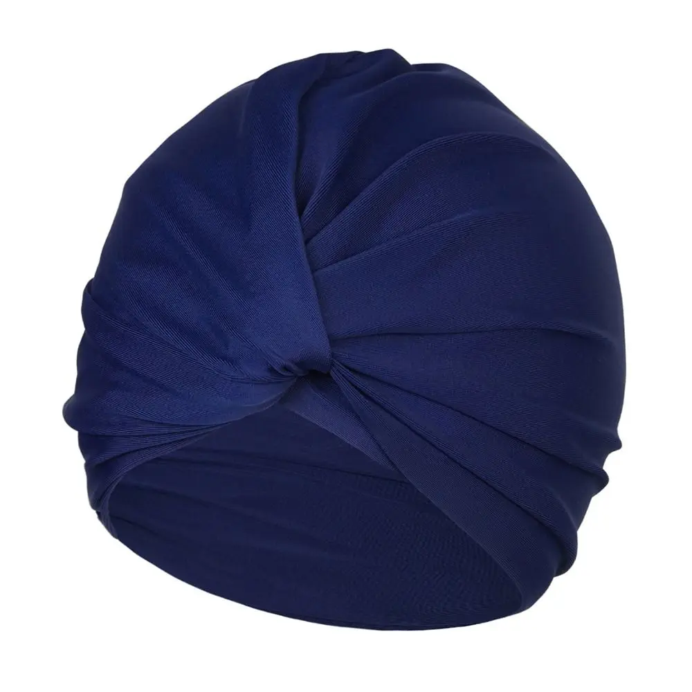 Hochelastische Schwimmkappe für Mädchen und Frauen, Dehnbare Mehrfarbige Schwimmhaube, Turban-Stoff, Wassersport-Zubehör – Detail 4