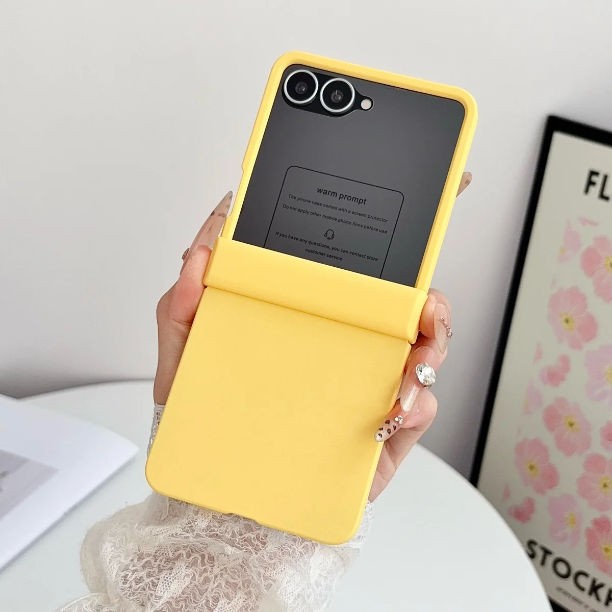 Candy Color Shockproof Matte Phone Case with Screen Protector and Hinge Protection