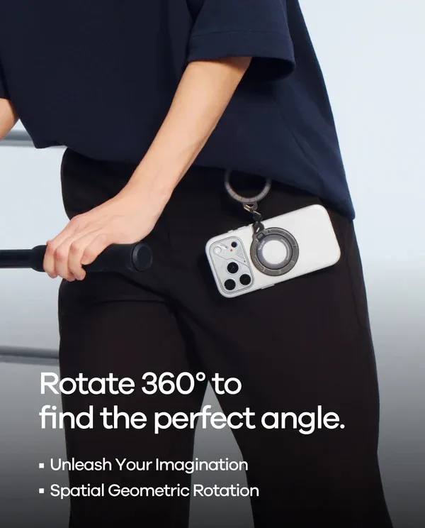 AULUMU G09 고스트 투명 무한대 360 ° 자석식 스탠드 폰 홀더 G09T
