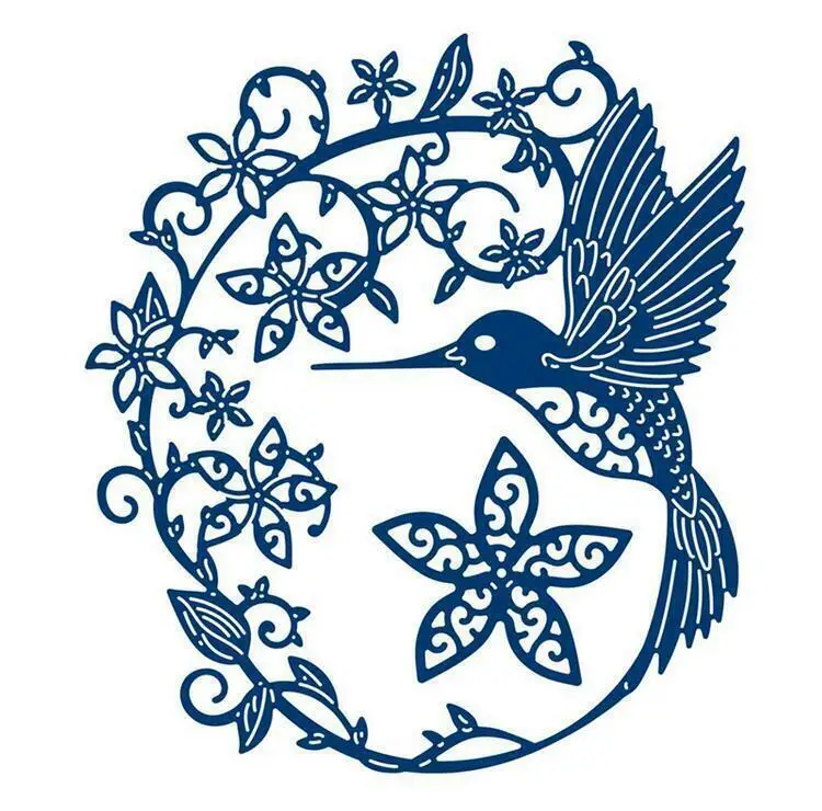 Fustella Metallo Albero Di Fiori 15x9,6 Cm – Stencil Per Scrapbooking, Biglietti, Goffratura, Fai Da Te