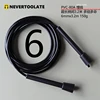 NEVERTOOLATE 6mm diameter PVC jump ROPE 130 GRAM finess crossfit ra handle yellow purple 4