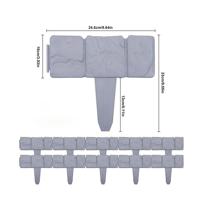 Kerti Kerítés Macskaköves -Határon Fűnyag Szélességi Kivitelezés Többcélú Vízálló Háztartási Kiegészítők Diy Prop - Image 6