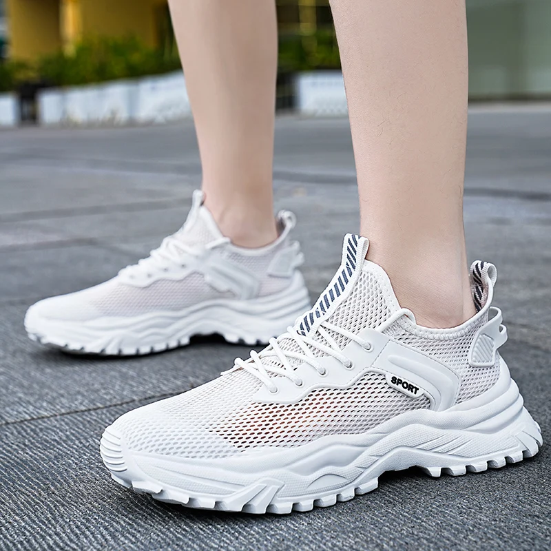 

Summer Men Shoes Breathable Soft Running Shoes Lightweight Men Mesh Casual Shoes Luxury Men Sneakers Sport Shoes Tenis Masculino