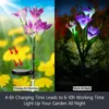 Outdoor Solar Lights 2Pack Solar Garden Lamp with Bigger Lily Flowers Waterproof 7Color Changing Lights Patio Yard Garden Decor 6