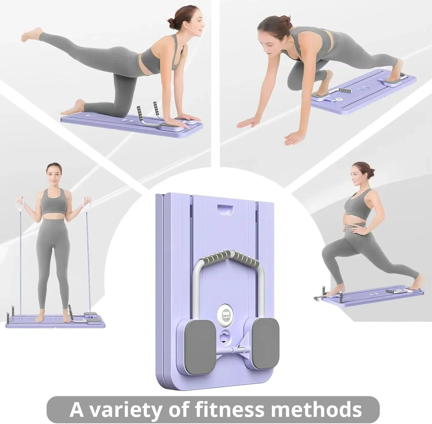 Machine Pilate Planche De Pilate Réformateur De Pilates Pliable 4 En 1, U00e9quipement D'entraînement De Base, Planche Abdominale Multifonctionnelle Pour Usage Intérieur Et Extérieur Pilates Accessoires Pilates Reformer