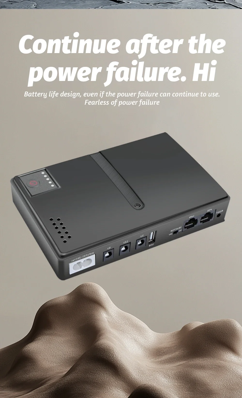 AC85-265V DC1018P Router 5V9V12V Optical Cat Monitor Backup Uninterruptible 10400Mah DC Power Supply Charger Cell Phone UPS, portable ups,dc power supply,mini ups,uninterruptible power supply