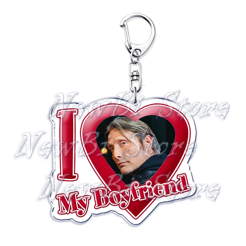 Ich liebe meinen Freund Mads Dittmann Mikkelsen Schlüsselanhänger Hannibal Schlüsselanhänger für Zubehör Taschenanhänger Schlüsselanhänger Ring Schmuck Geschenke – Detail 26