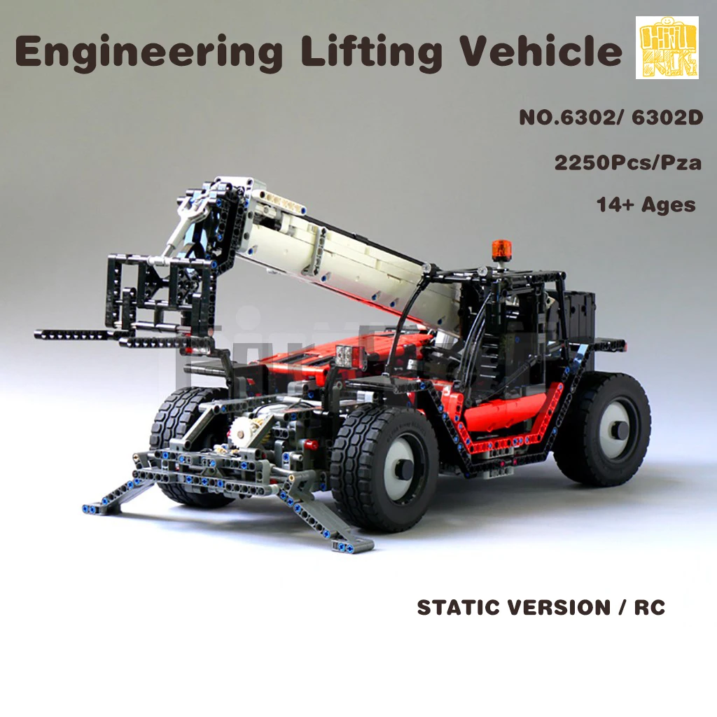 

Moc-6302 Engineering Lifting Vehicle Model With PDF Drawings Building Blocks Bricks Kids DIY Toys Birthday Christmas Gifts
